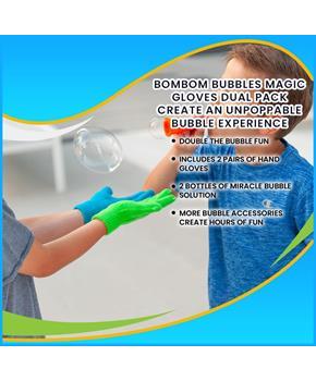 BomBom Bubbles Magic Gloves Dual Pack | Create An Unpoppable Bubble Experience