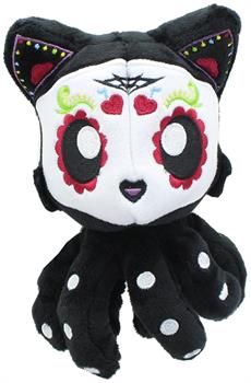 Day of the Dead Dia De Los Muertos Sugar Skull Tentacle Kitty 4 Inch Little Ones Plush