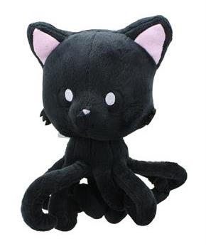 Tentacle Kitty 8" Plush Midnight Black