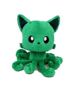 Tentacle Kitty 8 Inch Plush, Emerald Green