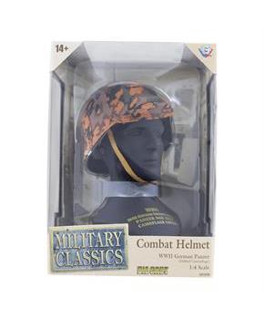 Military Scaled Helmet Replica | WWII German Panzer (Oakleaf Camo)