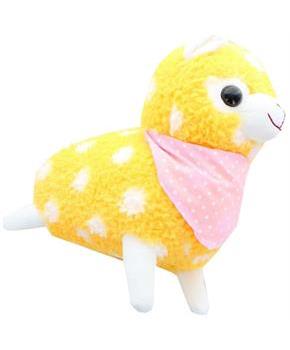 Alpaca 12-Inch Plush w/ Bandana - Pastel Orange