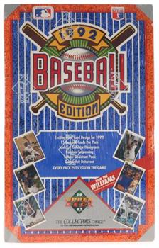 MLB 1992 Upper Deck Factory Sealed Baseball Box