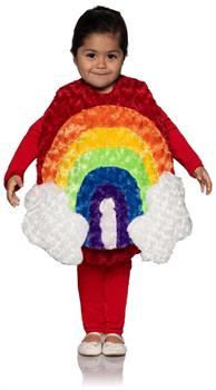 Rainbow Plush Swirl Fur Toddler Costume
