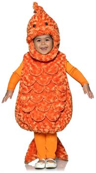 Goldfish Plush Swirl Fur Toddler Costume