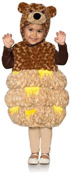 Honey Bear Plush Swirl Fur Toddler Costume