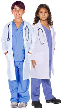 Doctor Scrubs With Lab Coat Child Costume