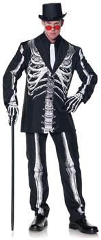 Bone Daddy Formal Skeleton Suit Costume Adult