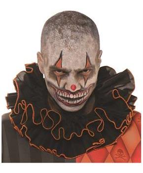 Ruffled Clown Collar Orange & Black
