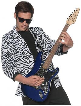 80's Zebra Blazer White Adult Costume