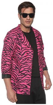 80's Zebra Blazer Pink Adult Costume