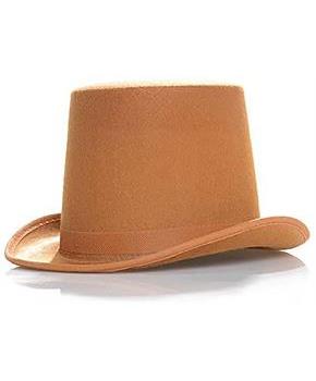 Brown Top Hat Adult Costume Accessory
