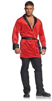Red Smoking Jacket Adult