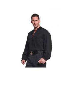 Pirate Adult Costume Black Shirt
