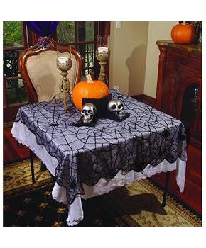 Spider Webs Lace Table Runner-Rounded