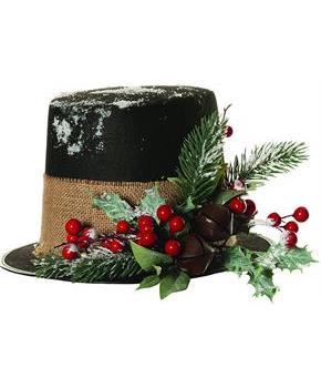 Christmas Top Hat Adult Costume Accessory