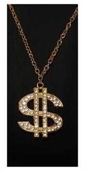 Gold Money  Chain Necklace Costume Jewelry