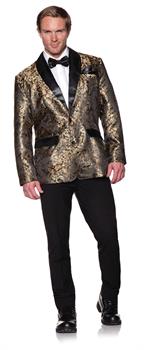 Gold Jacard Jacket Adult Costume
