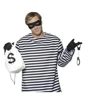 Thief 4 Piece Adult Costume Accessory Kit | One Size