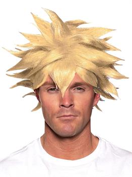Spiky One Size Adult Costume Crunchyroll Anime Wig | Blonde