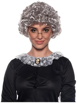 Old Lady Curls Adult Costume Wig