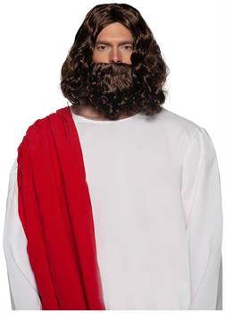 Jesus Wig & Beard Adult Costume Set