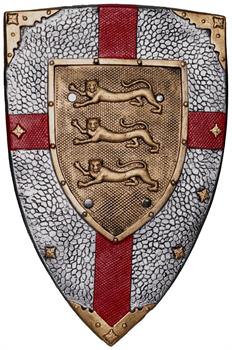 Three Lions Medieval Shield 20 Inch Foam Adult Costume Accessory
