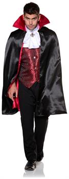 Vampire Cape & Vest Adult Costume Set