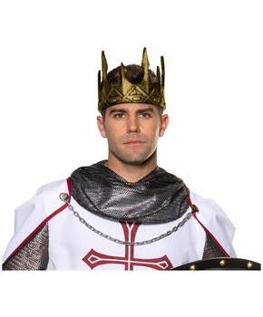 King's Silver Crown Foam Adult Costume Accessory