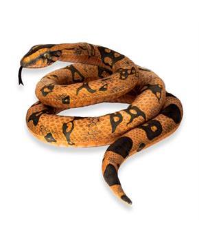 Real Planet Python Brown 78.7 Inch Realistic Soft Plush