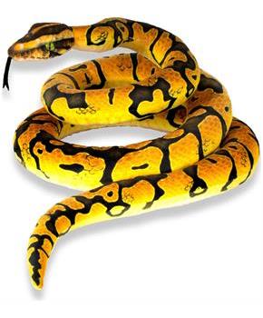 Real Planet Python Yellow 78.7 Inch Realistic Soft Plush