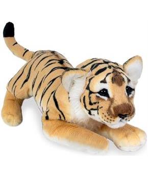 Real Planet Brown Tiger Cub Orange/Black 23.6 Inch Realistic Soft Plush