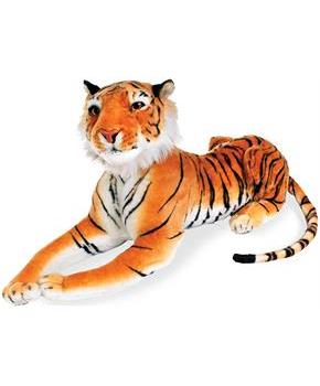 Real Planet Tiger Orange 15.5 Inch Realistic Soft Plush