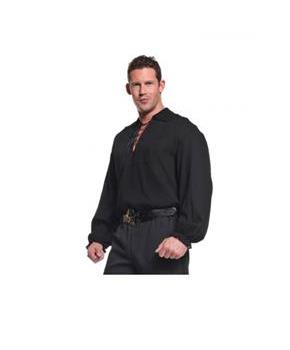 Pirate Adult Costume Black Shirt