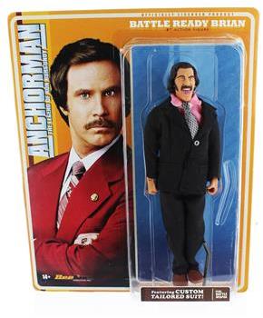 Anchorman 8-Inch Action Figure: Battle Ready Brian