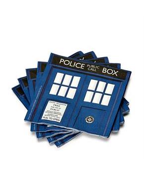 Doctor Who 6.5" TARDIS Paper Napkins, Set of 20