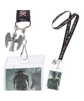 Doctor Who Lanyard "Don't Blink" with 3D Weeping Angel Charm