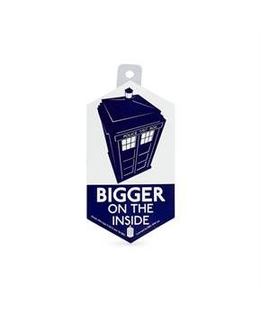 Doctor Who Sticker: Bigger On The Inside