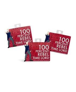 Doctor Who Sticker "100% Rebel Time Lord"
