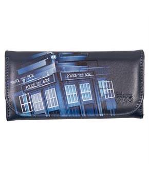 Doctor Who Embossed Womenâ€s Wallet: Retro TARDIS