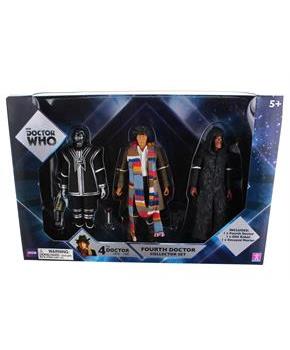 Doctor Who 5.5" Action Figure Set: 4th Doctor, D84, Decayed Master