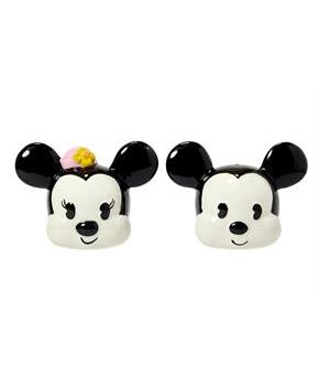 Disney Mickey Mouse & Minnie Mouse Salt & Pepper Shaker Set | Ceramic Shakers