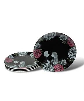 OFFICIAL Nightmare Before Christmas 10" Plate | Feat. Jack & Sally | Set of 4