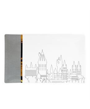 Harry Potter Hogwarts Grey & Gold Ceramic Serving Platter