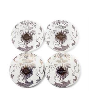 Harry Potter Marauder's Map Round Drink Coasters | Set of 4
