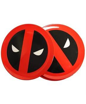Marvel Dead Pool Round Plate 4-Piece Set