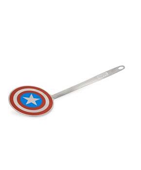 Marvel Captain America Shield Colored Flat Stainless Steel Wide Head Spatula