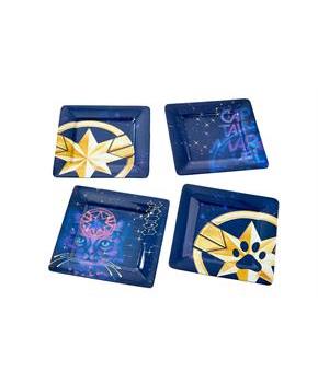 Marvel™s Captain Marvel Celestial Goose 4-Piece Melamine Plate Set
