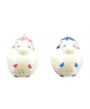 Glitter Galaxy Pink & Blue Unicorn Salt & Pepper Shaker Set