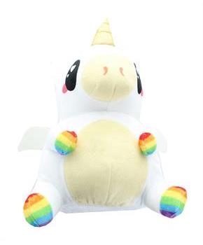Glitter Galaxy 6-Inch Rainbow Hair White UniCow Collectible Plush